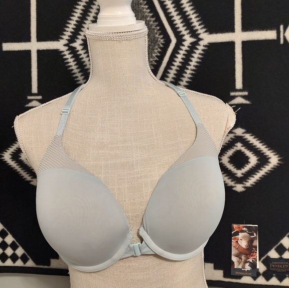 💙 GUC Victoria's Secret T-shirt Push Up Full Coverage Racerback Front Close, 36 - Picture 3 of 15